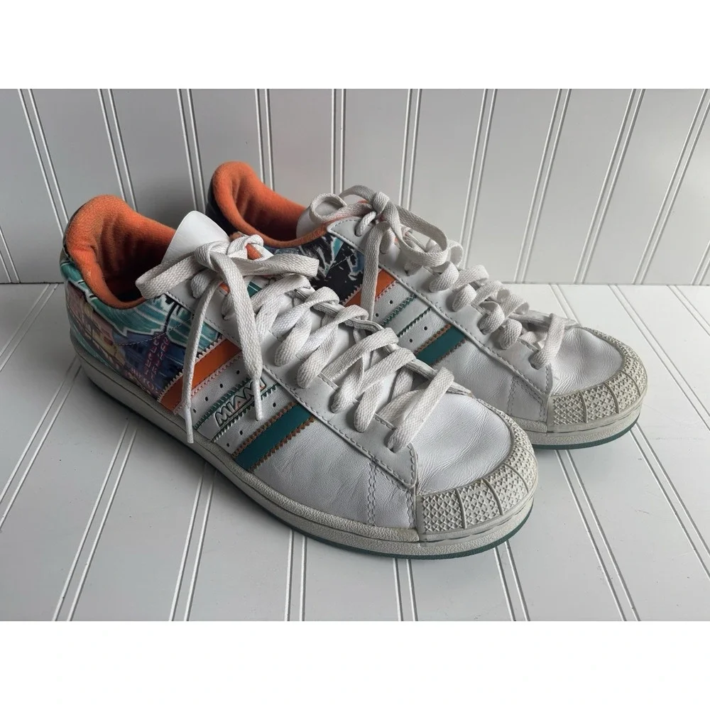 vintage mens Adidas‎ Lo City Miami Half Shells shoes sneakers 043557 10.5 M